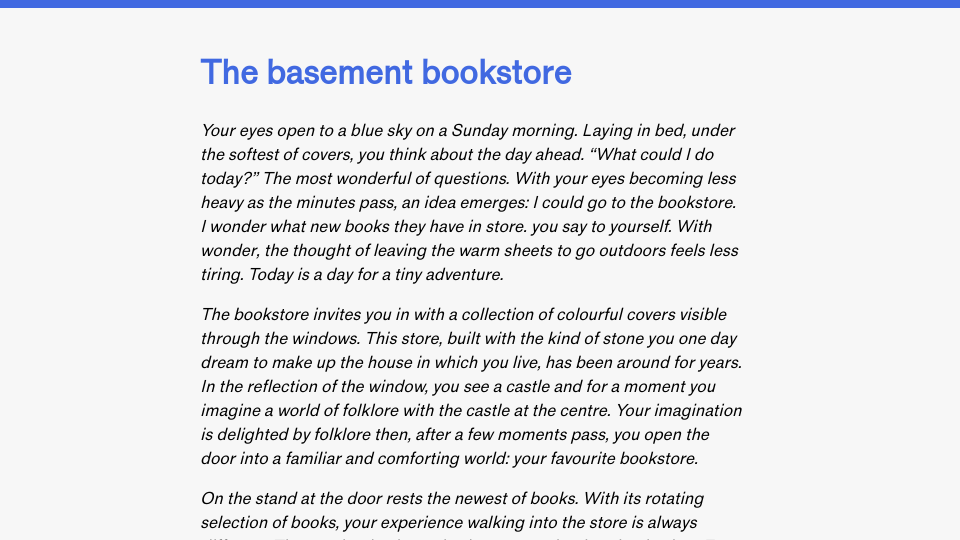 The basement bookstore | James’ Coffee Blog